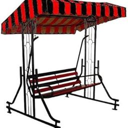 Kaushalendra Outdoor Swing for Adults - 3 Seater Jhula with Stand and Canopy Roof, Suitable for Garden or Terrace Use, 350 kg Capacity, Metal (60, 72, 84 inch)-image-51