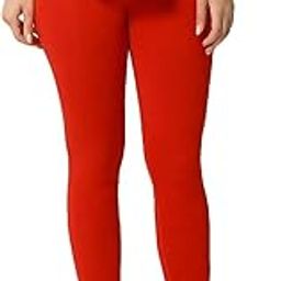 Women's Regular Fit Cotton Leggings (L-05-XL_Red_Xl)-image-96