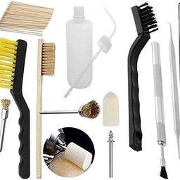 DIY Crafts Carburetor Carbon Dirt Cleaner Tool, Carburetor Carbon Dirt Remove Cleaning kit for Motorcycle and Car Carburetor (Design No # 2, 10 Cleaning Needles + 5 Brushes)-image-12