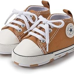 6 to 12 Months Baby Boys & Girls Canvas Shoes,Infant Non Slip Sole Lace Closure Booties-BT4564-image-84
