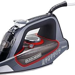 Black+Decker Steam Iron | 2200 Watt, 380 ml, 2 Yrs Warranty | Iron for Clothes, Steam Iron, Iron Box, Steam Press, Steam Iron Press with Anti Drip, Non-Stick Ceramic Sole, 35g/min Steam Output (Grey)-image-58