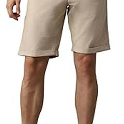Men's Slim Fit Solid Cotton Blend Shorts-42
