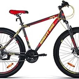 Limited Edition Manchester 27.5T 21 Speed Shimano ACERA Gears Alloy Bike with Dual Disc Brake Hybrid Bike (Black and Red, 12+ Years, 27.5 x 2.2, 18.5 Inches Frame) for Men-23