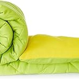 Amazon Brand - Solimo Microfiber Reversible Comforter, Single (Olive Green & Cheery Yellow, 200 GSM)-image-30