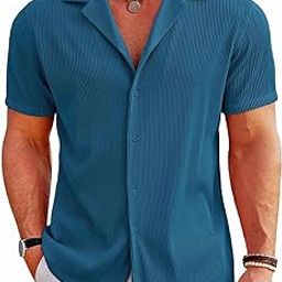 ColorChakra Textured Shirt for Mens Corduroy Knit Trendy Shirts Regular fit M to 4XL-image-86
