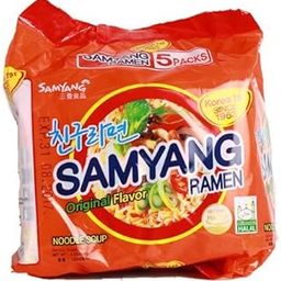 Samyang Korea Halal Original Flavor Ramen (120g X 5 pkts)-image-44