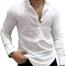 Men's Cotton Blend Shirt | Full Sleeve | Solid Color | StitchedCroco10J-image-86