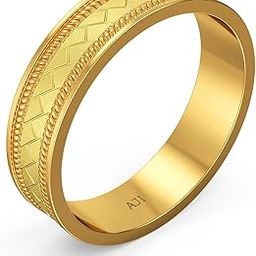 22K (916) Purity Eternal Gold Radiant Ring For Men-image-16