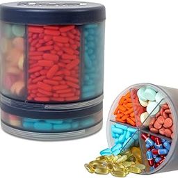 Monster Supplement Medication Pill Dispenser with 10 Adjustable Compartments - Extra Large Pill Bottle - Easy to Dispense (Monster Fit 10)-22