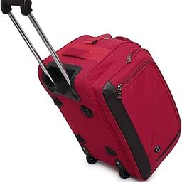 (Expandable) Duffle Trolley Bag/Luggage Bag 20 Inch /52 cm - (Red) Duffel Strolley Bag with Wheels - (Red)-image-71
