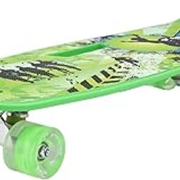STRAUSS Cruiser Penny Skateboard, Anti-Skid Board with ABEC-7 High Precision Bearings & PU Light-Up Wheels, for Ages 8+ (28x6 Inch, Vibrant Green)-image-54