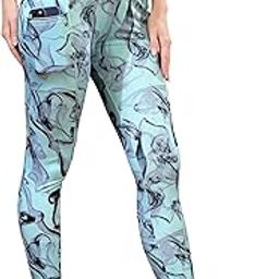 Womens High-Waist Printed Yoga Leggings with Phone Pocket, Smoke Pattern, Athletic Workout Gym Pants-image-33