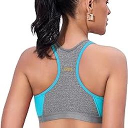 Seamless Non Padded Non-Wired Full Coverage High Impact Racer Back 982 Women Active Energy Sports Bra.-17