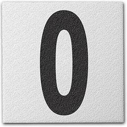 Ceramic Swimming Pool Deck Depth Marker "0" Abrasive Non-Slip Finish, 5 inch Font-image-19