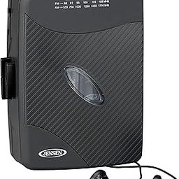 Jensen Stereo Cassette with AM/FM Radio, Audio Out, and Earbuds-22