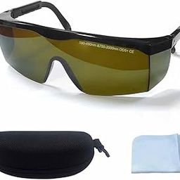Serplex® Laser Safety Glasses, IPL 190-480nm/ 750-2000nm Laser Goggles Laser IPL Eye Protection Goggles for Beauty Machine, Electric Hair Remover, Laser Marking, with Wipe Cloth & Glasses Box-picture-4