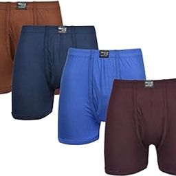 Men's FCD IE Cotton Trunks 4pcs Combo [Multicolor] - 100% Combed Cotton for Premium Comfort, Machine Washable, Stylish Solid Pattern, Crafted-image-24