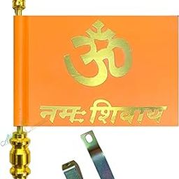 Almoda Creations Om Namah Shivay 3D Printed Car Bonnet Flag-image-14