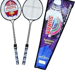 Sonex Badminton Rackets 2 Pieces| Racquet with Full Cover (Black), Unstrung Rackets for Kids Adult Light Weight Super Light Weight Racquets Professional Badminton-picture-19