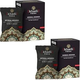 Khadi Veda Herbal Mehndi Henna Powder 100gm each (Pack of 2)(Black)-image-86