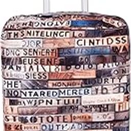 Protective Cover in Polyester Fabric with Map Print for Hard Luggage Trolley Bag Cover (Fits Only On Fiber - Plastic Trolley Bag) (Large - 28 inch (75 CM) Cover)-image-89