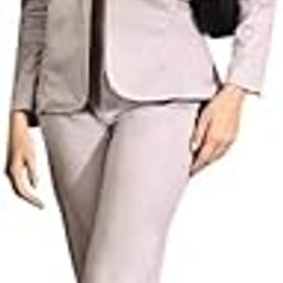 Women Printed Blazer Pant Set- Women's Casual Office Business 3-Piece Printed Suit, Single-Breastered Blazer Camisole and Pant Set-image-66