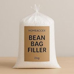 Homeaccex Bean Bag Filler 2 Kg Bean Bag Beans Refill Thermocol Balls Virgin EPS Beans, 2 KG Beans Refill-picture-18