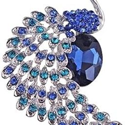Brooch Pin Fashion Crystal Rhinestone Jewellery Pin Vintage Clothing Accessories Decoration Retro Crystal Peacock Brooches For Men's & Women- S236-image-92