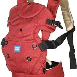 Mee Mee Light Weight Baby Carrier (Padded Waist Belt, Red)-17