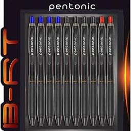 Pentonic B-RT 0.7mm Retractable Ball Pen Blister Pack | Blue, Black & Red Ink | Set of 10-image-14