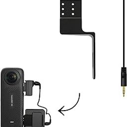 GetZget® External Mic Mount Compatible with insta360 X5/ X4/ X3/ X2 Camera Invisible External Mic Mounting Bracket- Accessories-15