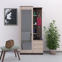 V Create Store Engineered Wood Dressing Table for Bedroom | Make-Up Vanity Table with Full Length Mirror withStorage and 3 Drawers-image-42