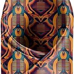 Geometric Grooves Printed Pocket Square for Men-image-27