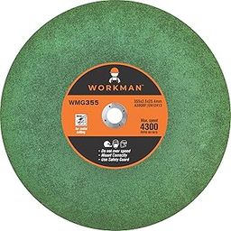 WORKMAN 14-Inch Power Green Cut Off Wheels-(Set of 5 Pieces) | Made of White & Brown Aluminium Oxide Grain Abrasive | Use For Cutting of Metals, Steel, Stainless Steel, Cast Iron, and Ferrous Metals-image-20