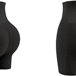 Butt Lifter Padded Underwear for Women Hip Pads Enhancer Shapewear Shorts Seamless Tummy Control Panties Shaper Fake Pad XL Black 2PCS-image-13