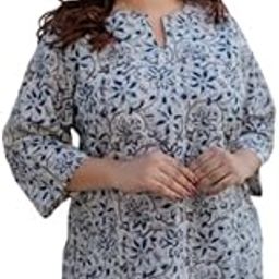 KLARITY Women's Rayon Tunic Top, 3/4 Sleeves | Shirts for Women | Treading Kurta & Kurtis | Women's T-Shirts | Top for Office & Casual Wear-image-5
