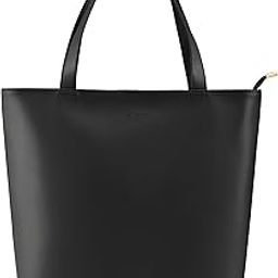 Solid College Tote Bag For Women And Girls | Structured Shoulder Tote Bag With Zipper Closure-9