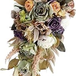 Wedding Bridal Bouquet Ornament Artificial Flowers for Home Wedding-picture-15