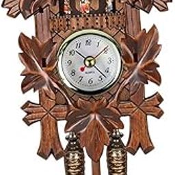 MERISHOPP Vintage Cuckoo Clock Creative Art Wall Clock Alarm Home Excellent Gift-30