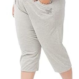 Women's Cotton Plain Capri 3/4th Knee Length Short Pant for Ladies-image-16