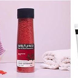 Soulflower Rose Geranium Bath Salt Rosemary Shampoo For Hair Growth, Anti Hair Fall, Stronger, Shiny & Long Hair & Healthy Scalp WIth Tea Tree, Pro Vitamin B5 | Men & Women | 200 ml-16