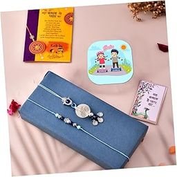 CraftVatika Evil Eye Rakhi for Brother Bhaiya and Bhabhi with Fridge Magnet, Best Wishes Card and Tillakk Set Rakhis for Brother Bhabhi Couple Pair Rakhi-image-80