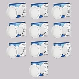teknolite LZP 15W Warm White Round Surface LED Panel Lights Ceiling | Recessed Ceiling Light with 600 Lumens Output | Ideal LED Panel for Home, Office & Bedroom Lighting Pack of 10-image-16