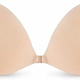 Women's & Girl's Strapless Push Up Wire Free Stick On Invisible,Adhesive Sticky Front Hook Bra | Backless Bras | Light Padded (Pack of 1) Beige-picture-37