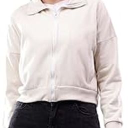 KOTTY Women's Zipper Closure Fleece Sweatshirt Stylish Comfort-image-24