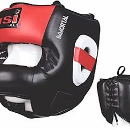 USI UNIVERSAL Boxing Headguard, 615R Face Saver Boxing Headguard Protective Headgear Made of Top Grain Hide Leather with Padded Crossbar to Protect from Direct Hits to The Face (SIZE- L/XL)-image-12