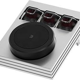 NLOFIN Macro Programmable Keypad,Mini 3-Key OSU Programmable Mechanical Keyboard,Copy Paste Keyboard with Knob Type-C Interface Compatible,Support for Win and Mac Systems (Silver)-image-33
