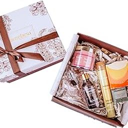 Nebesa Organics Skincare Berrylicious Body Scrub | Rose Face Mist | Golden Dust Bath Salt | Tropical Nargis Spice Butter Bar Soap | Gardenia Secretes Body Yogurt For Complete Nourishment Skin Care Gift Hampers-picture-27