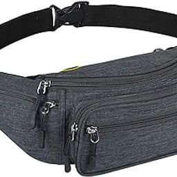 FATMUG Waist Pouch, Money Belt Pouch for Travel, Running, Jogging, Cycling, Hiking, Outdoor- Dark Grey-image-31