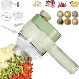 4-in-1 Electric Vegetable Cutter by Dhami Enterprises – Effortlessly Slice, Chop, Grind & Clean with This Multi-Functional Kitchen Marvel!-picture-0